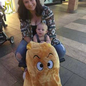 China Hansel indoor entertainment stuffed walking rideable animals toy car for mall wholesale