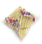 Custom Logo Art Natural Craft Fruit Bamboo Stick Skewers