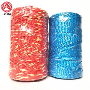 China 5mm 2 Ply Twisted Colorful Polypropylene Baling Twine With High Breaking Strength wholesale