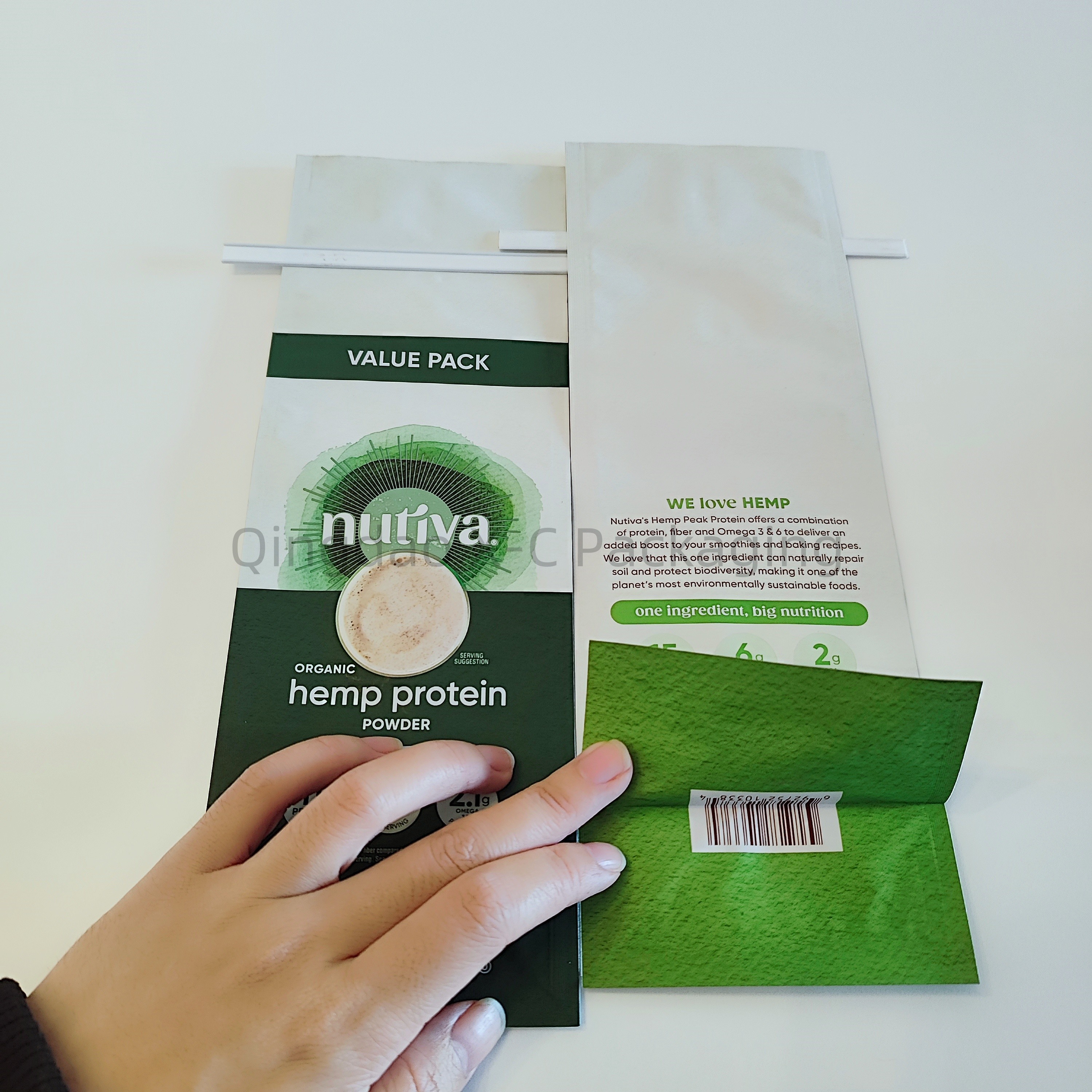 Tin Tie Plastic Eight Side Seal Pouches Customized Food Packaging Pouch With Zipper