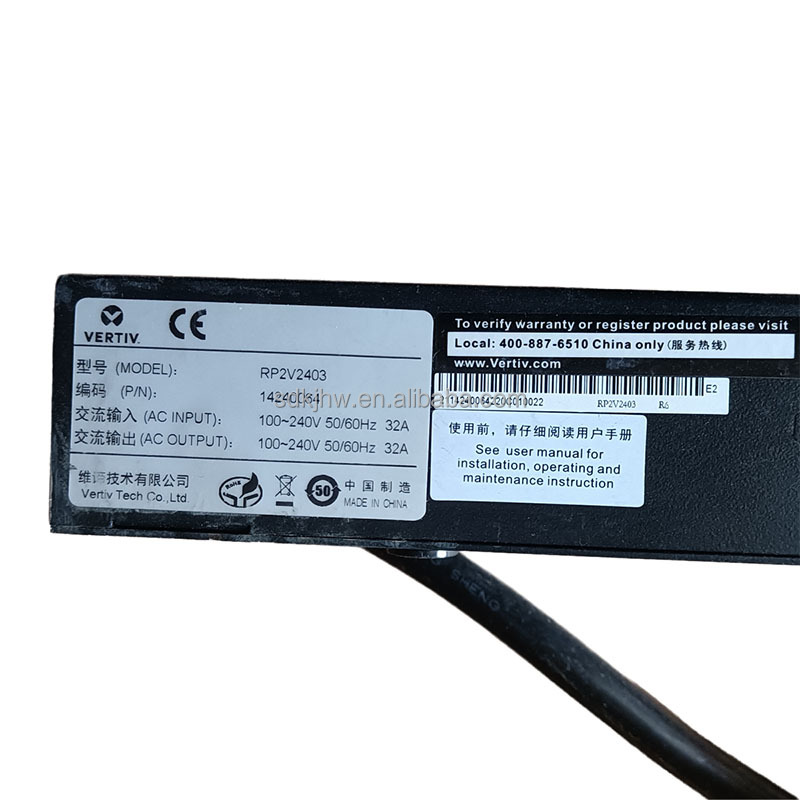 PDU Socket 1U Rack Mount RP2V2403 14240064 AC 1P Universal Power Distribution Unit