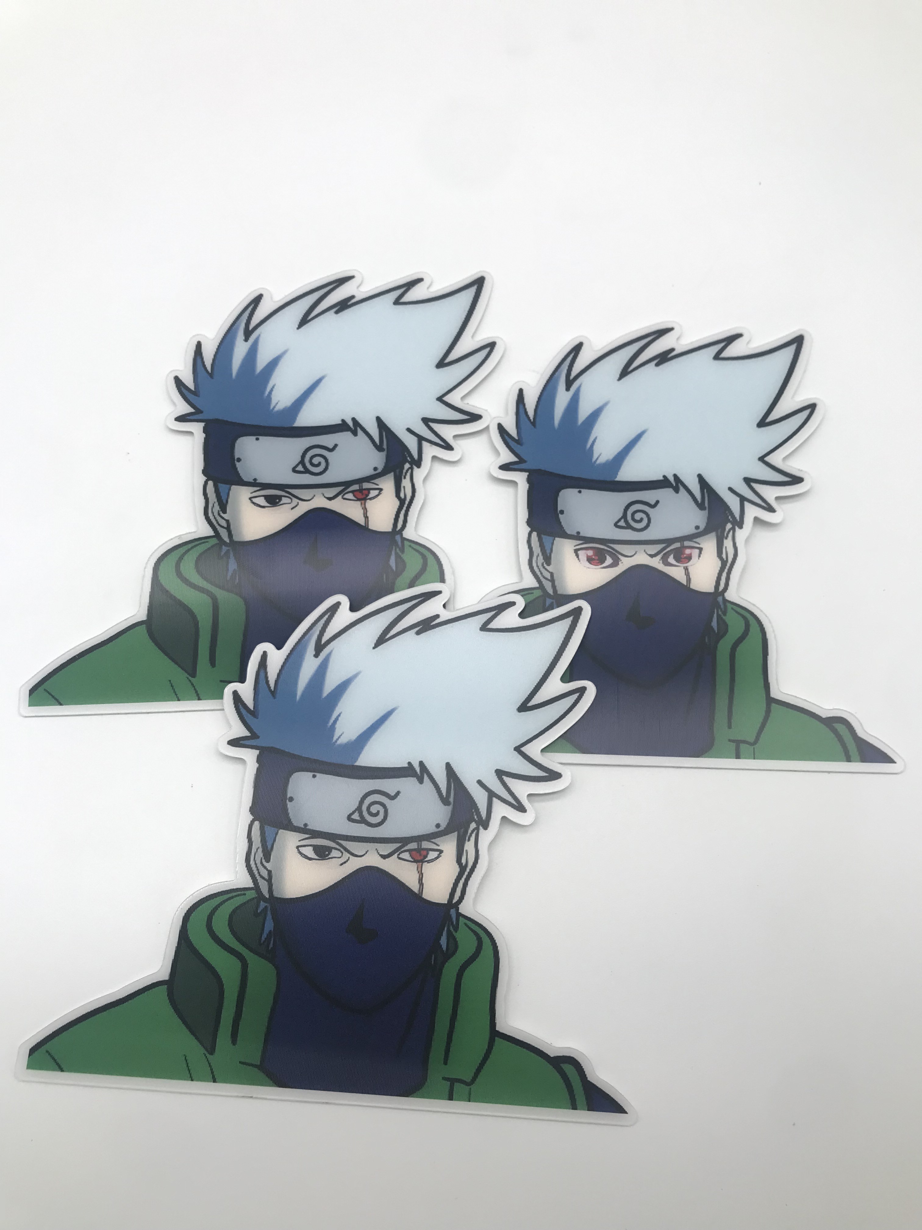 Car Sticker Demon Slayer 3D Lenticular Motion Stickers Waterproof Car Decals window stickers