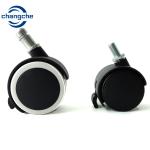 Heavy Duty PU Threaded Stem Furniture Casters Wheels 12 Inch