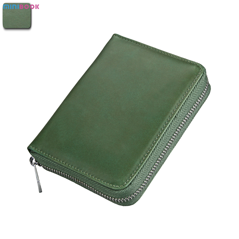 Custom Logo Genuine Leather Rfid Wallet with RFID Blocking and ID Card Holder