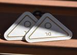 White Eco Friendly TPU Printed Label Customised Gold Logo For Garments