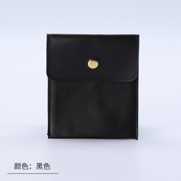 Biodegradable Fruit Leather Bag Customized Right Angle Apple Leather Pineapple Leather Jewelry Bag Jewelry Metal Snap Bag Ring Necklace Velvet Storage