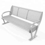 Commercial ISO14001 Certificate 180cm Outdoor Aluminum Benches