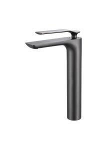 China Gun Metal Bathroom Single Lever Hot And Cold Basin Mixer OEM wholesale