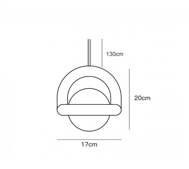Nordic Danish pendant lamp Bedside dining room lamp simple Balloon Pendant Lamp(WH-GP-138)