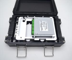 China Outdoor 8 Core Aerial FTTH Splitter Box ABS IP67 Fiber Optic Termination Box wholesale