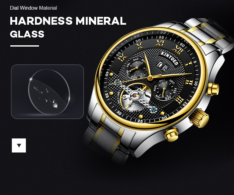 Brand KINYUED watch Complete automatic calendar automatic mechanical watch for men