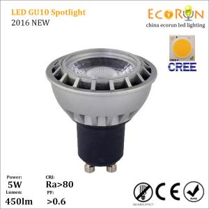 China high lumen aluminum 500lm gu10 5w 7W led spotlight cree cob 240v lamp spotlight 2700k wholesale