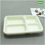 Disposable 4-Compartments Corn Starch Bioplasitc Meal Tray,Manufacturers Hot