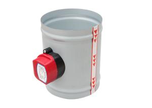 China Automatic 110mm 150mm Duct Zone Dampers With Gasketed Blade Sealing wholesale
