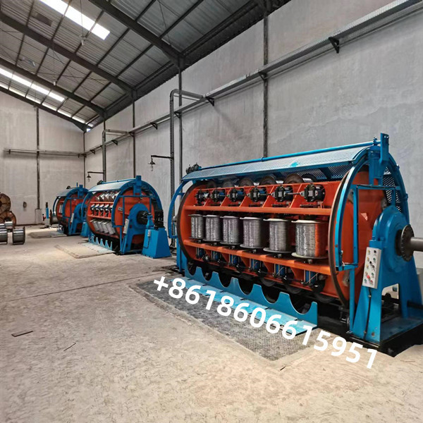 Cage Armouring Rigid Stranding Machine For 8 Wire 0.4 To 1.0mm