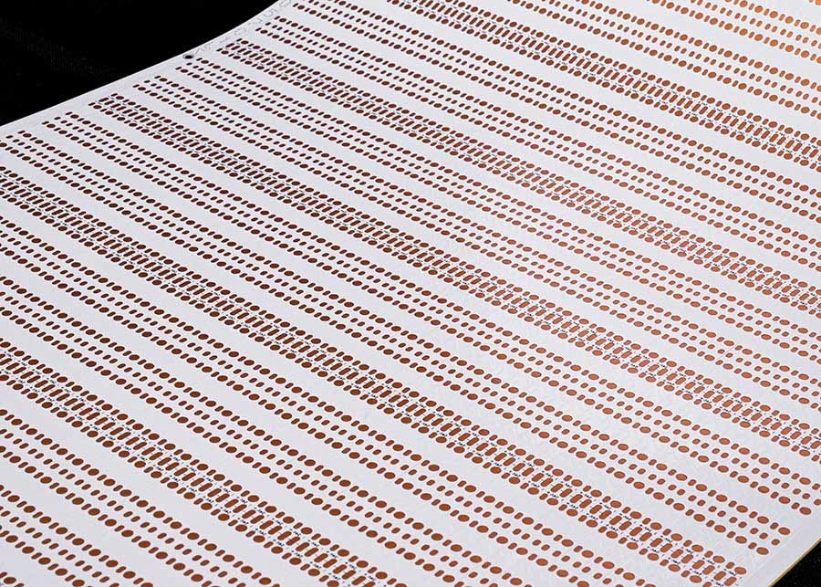 Double Sided FPCB 2835 Flexible LED PCB Circuit Board With 60 LED Light Beats