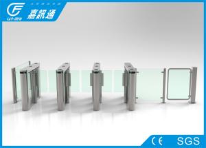 China Stainless Steel Speed Turnstile Barcode Scanner , RFID Reader Turnstile Security Systems wholesale