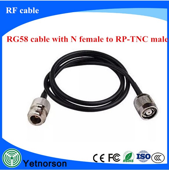 50 Ohm Impedance RF Coaxial Cable RG 58 LMR 200 LMR 400 for Frequency Range 0-6Ghz
