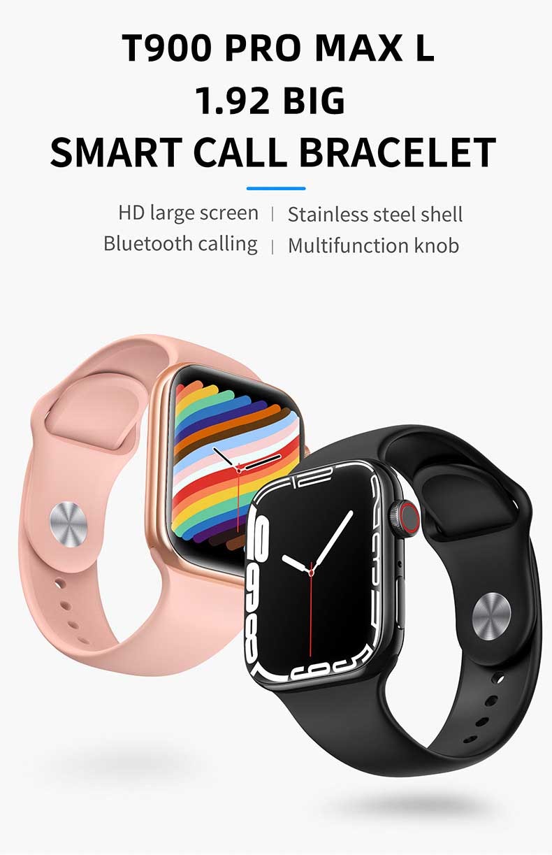 Dual Mode Smart Wristband Watch Ultra Low Power Chip T900 Pro Max Big