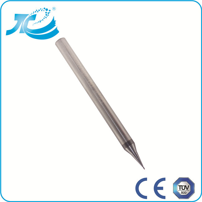 Diameter 0.1 mm - 0.9 mm 2 Flute Micro End Mill , Tungsten Carbide End Mill