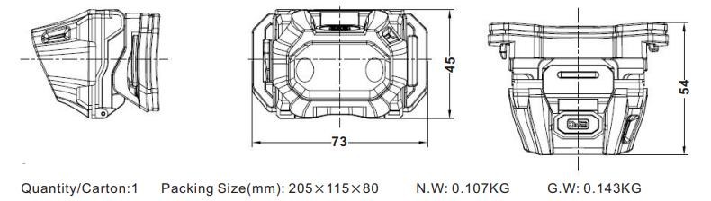 Water Proof Hunting IP65 Explosion Proof Headlamp T4