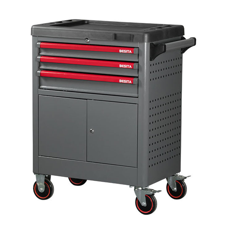 119pcs Grey Car Mechanic Trolley High Capacity And Easy Installation