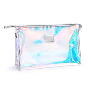 China Luxury Rainbow Holographic PVC Cosmetic Organiser Bag wholesale