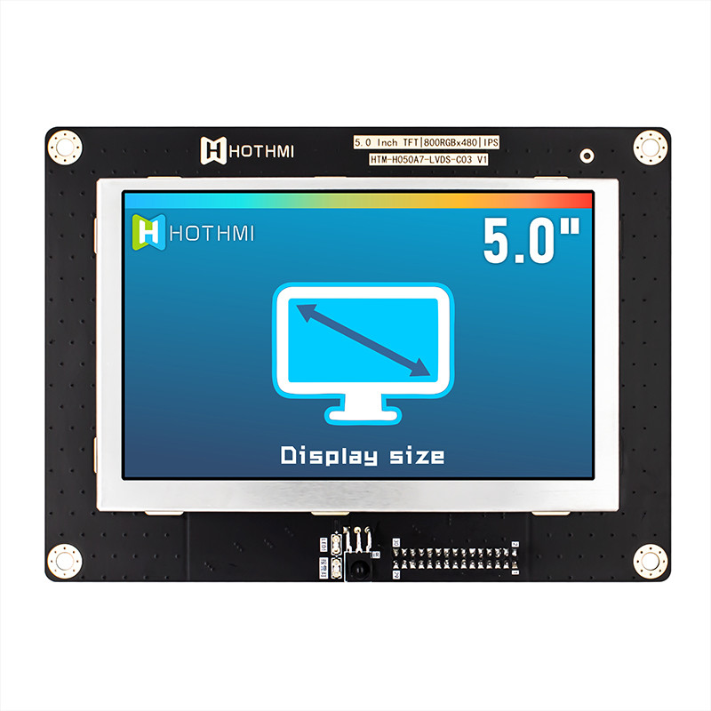 5.0 Inch IPS 800x480 Wide Temperature TFT LCD Module Display Panel LVDS
