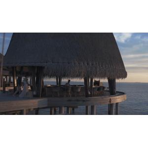 Modern Garden Cafe BBQ Wicker Rattan Lounge Chair Table Set Outdoor For Hotel