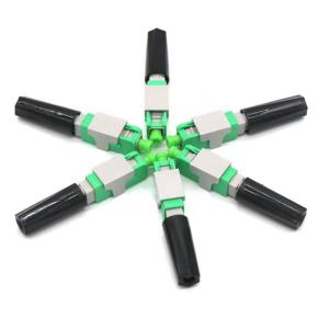 China FTTH Pre Bur Fiber Optic Quick Assembly Fast Connectors SC APC ROHS Compliance wholesale
