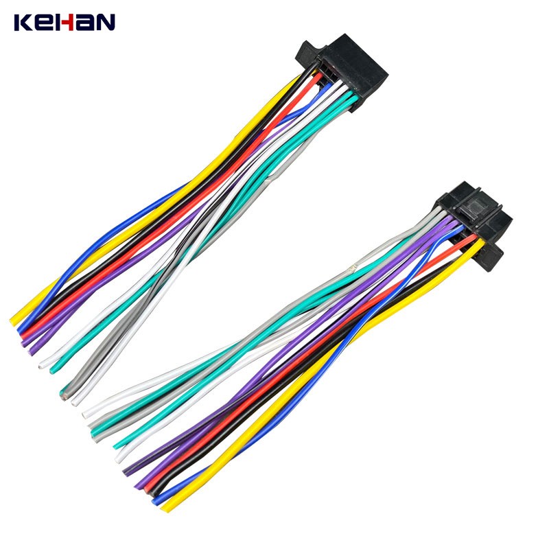 Customized High Voltage Automotive Wire Harness with H11 H8 DT DTP Connectors Black