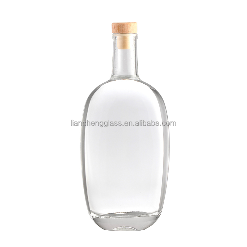 Glass Base Material 200ml 250ml 350ml 750ml Whisky Wine Liquor Bottles for Market