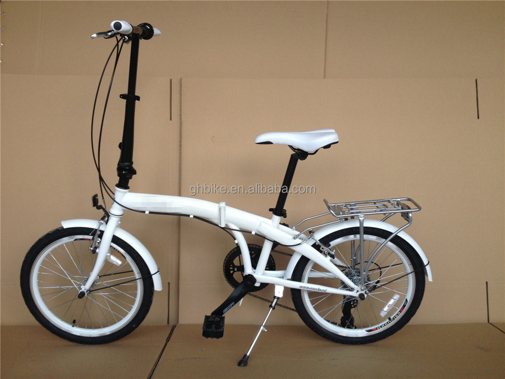 Lightweight 20 Inch Adult Unisex Folding Bicycle with 7 Speed Aluminium Lasco Wheelset