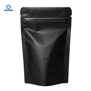 China Resealable Stand Up Plastic Matt Black Stand Up Mylar Bags wholesale