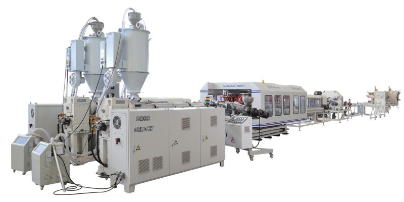Full Automatic Plastic Pipe Extrusion Line Double Wall HDPE Pipe Making Machine