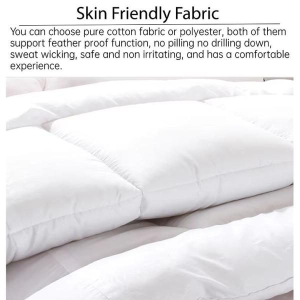 Wholesale White Microfiber Down Quilt Duvet Soft (JRD527)
