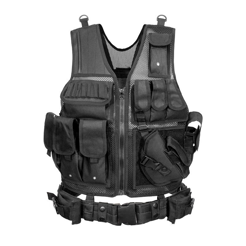 Factory OEM Custom Logo Quick Release Nylon Training Gear Harness Mounted Tactical Vest For Personal Defense Equipment