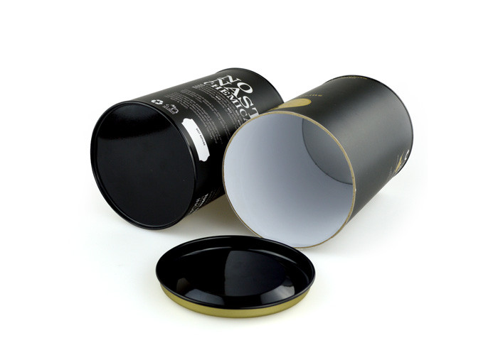 Gold Stamping Black Kraft Paper Composite Wine Cans for Wine and Clothes