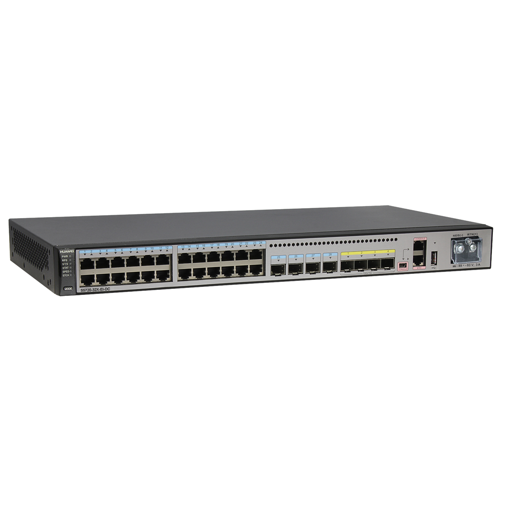 H3C 48 GE Ports Plus Up to 6 x 10 GE Uplink Ports Network Switches S5720-32X-EI-DC 02350NHC