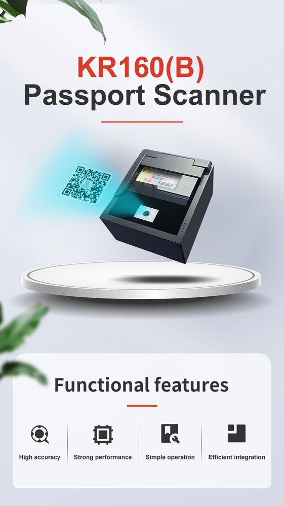Effortless Sinosecu Passport and National ID QR Code Scanner for Airport Checkpoints