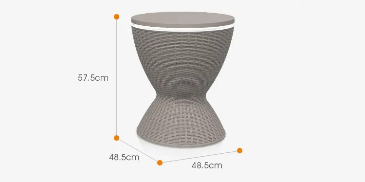 48.5*48.5*57.5cm Custom Logo Ice Cooler Lift Top Coffee Wine Beer Table for Outdoor Camping