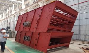 China 300 TPH Vibrating Screen Machine Double Deck 3YK1860 Sand Stone Separator wholesale