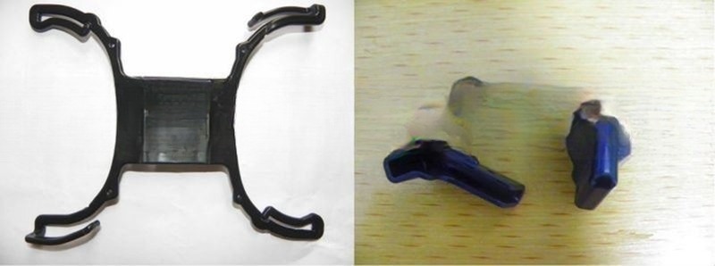 Injection molded plastic wedge