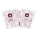 Printed PE Coated Paper Cup Fan 100% Virgin Paper Single PE 6 Colors For Tea