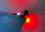 Half Moon Black Casing Aluminum Red 12V 1W LED Marine Light For Boat Yacht