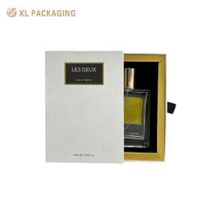 China Luxury Cosmetics Perfume Bottle Packaging Box Custom Paper Drawer Gift Box With Logo Printing wholesale