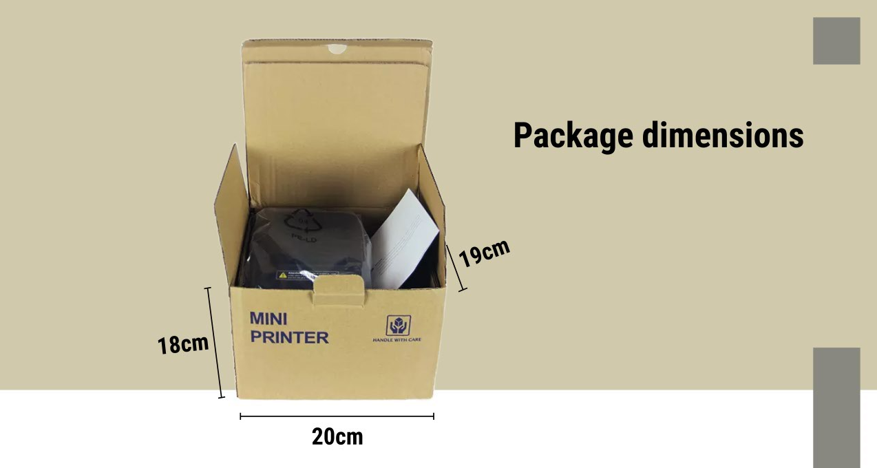 Fast Food Direct Thermal Receipt Printer with Printing Speed and Automatic Cutter