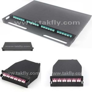 China Fiber Optic MPO Patch Panel MPO Cassette 12 Cores High Density wholesale