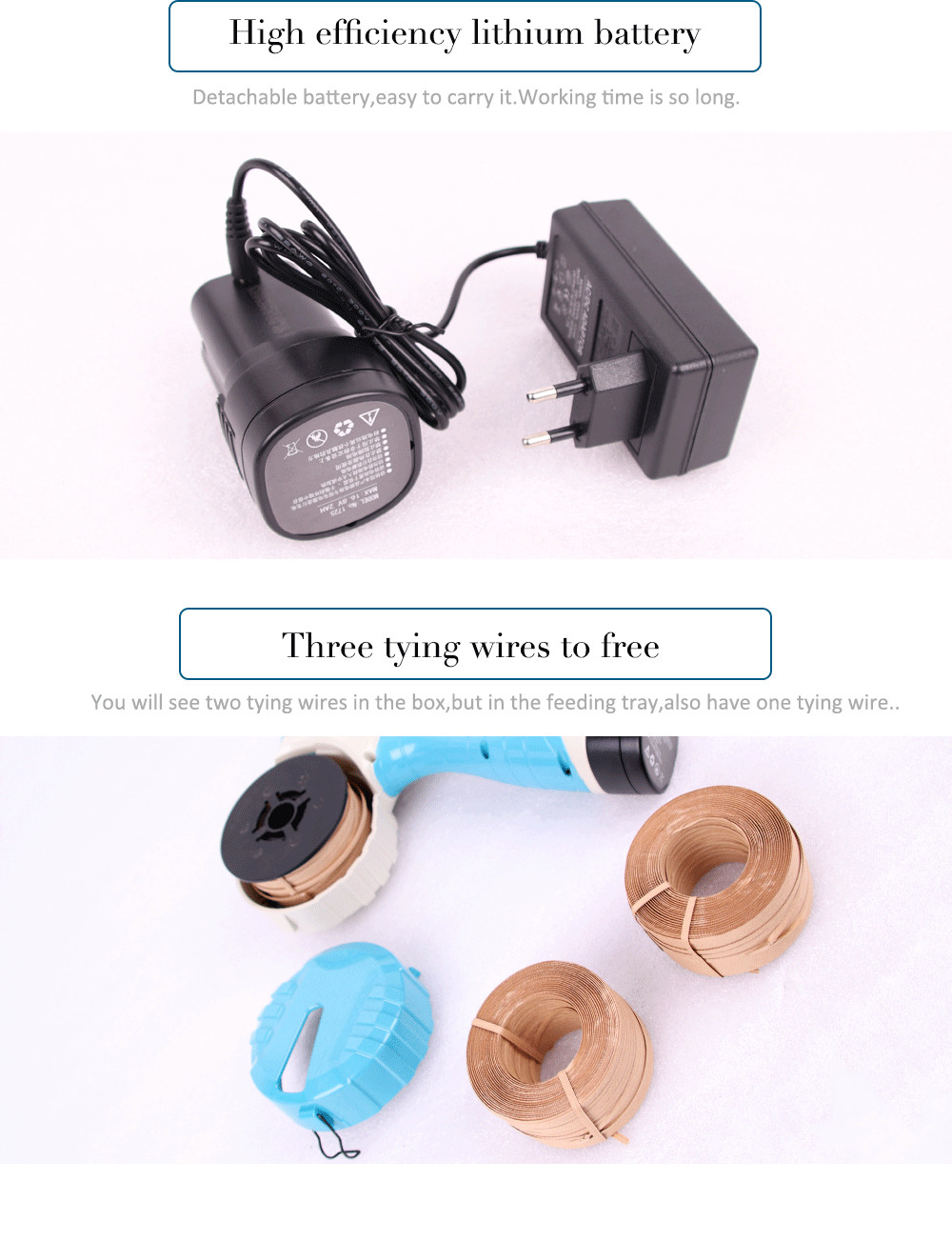 Swansoft 25mm WS-B11 Electric Tying Machine/Binder for Green Leafy Vegetables Vineyard