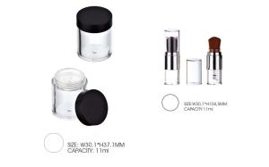 China New Refillable Loose Powder Case With Nylon Brush wholesale